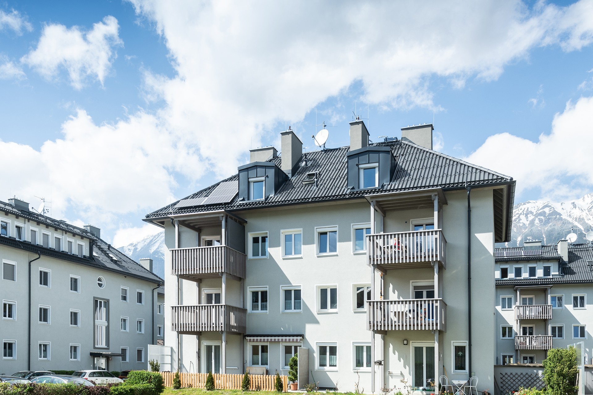 Sanierte ehemalige Franzosenhäuser